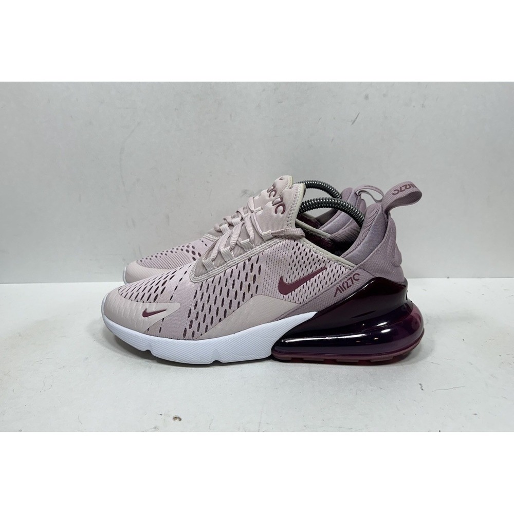 Nike Air Max 270 Women’s Pink and Burgundy Athletic Sneakers - Picture 3 of 8